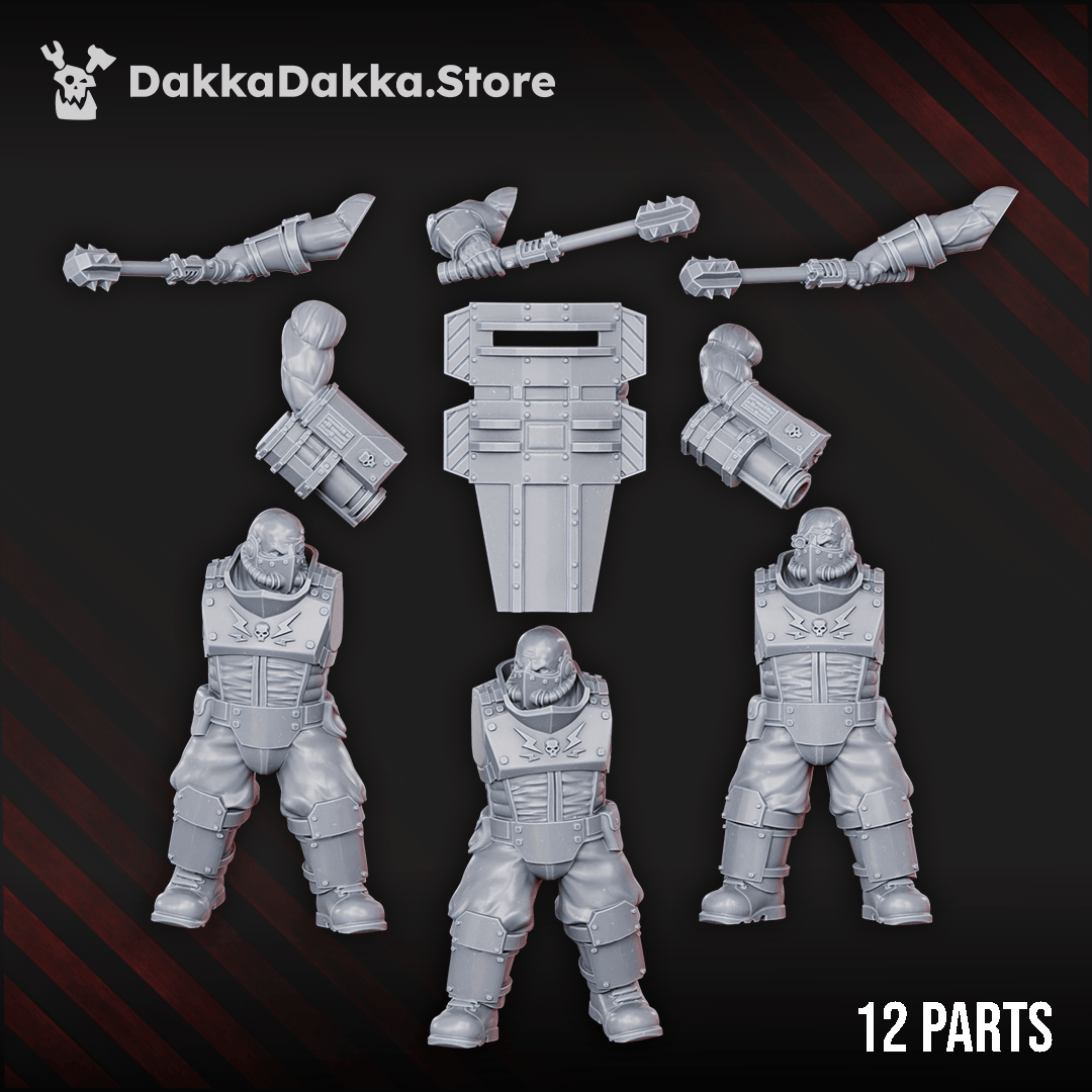 Tabletop Terrain Miniature Dawnguard Ogres x3