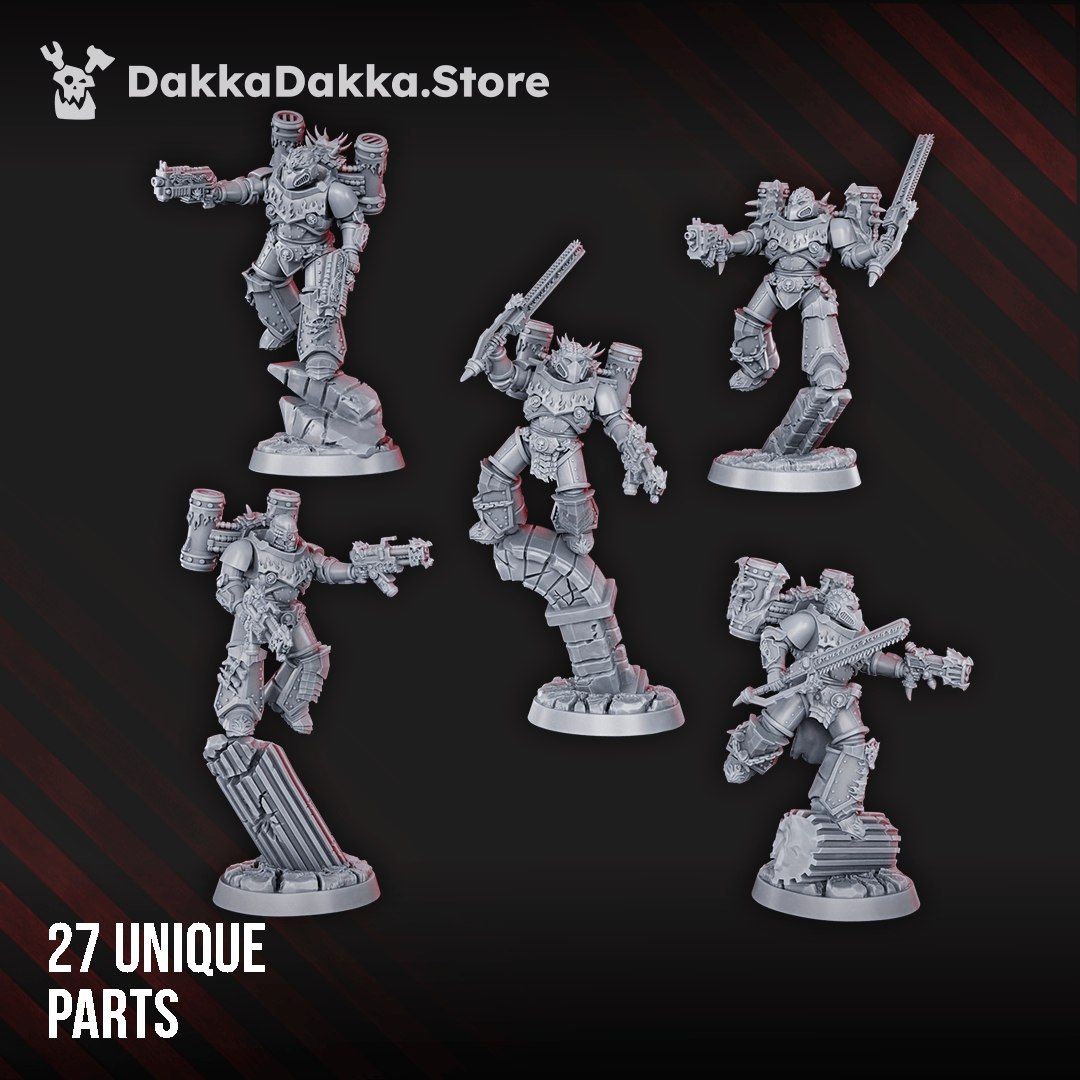 Assault Squad of Fire Lizard Warriors Order  (build kit) 2