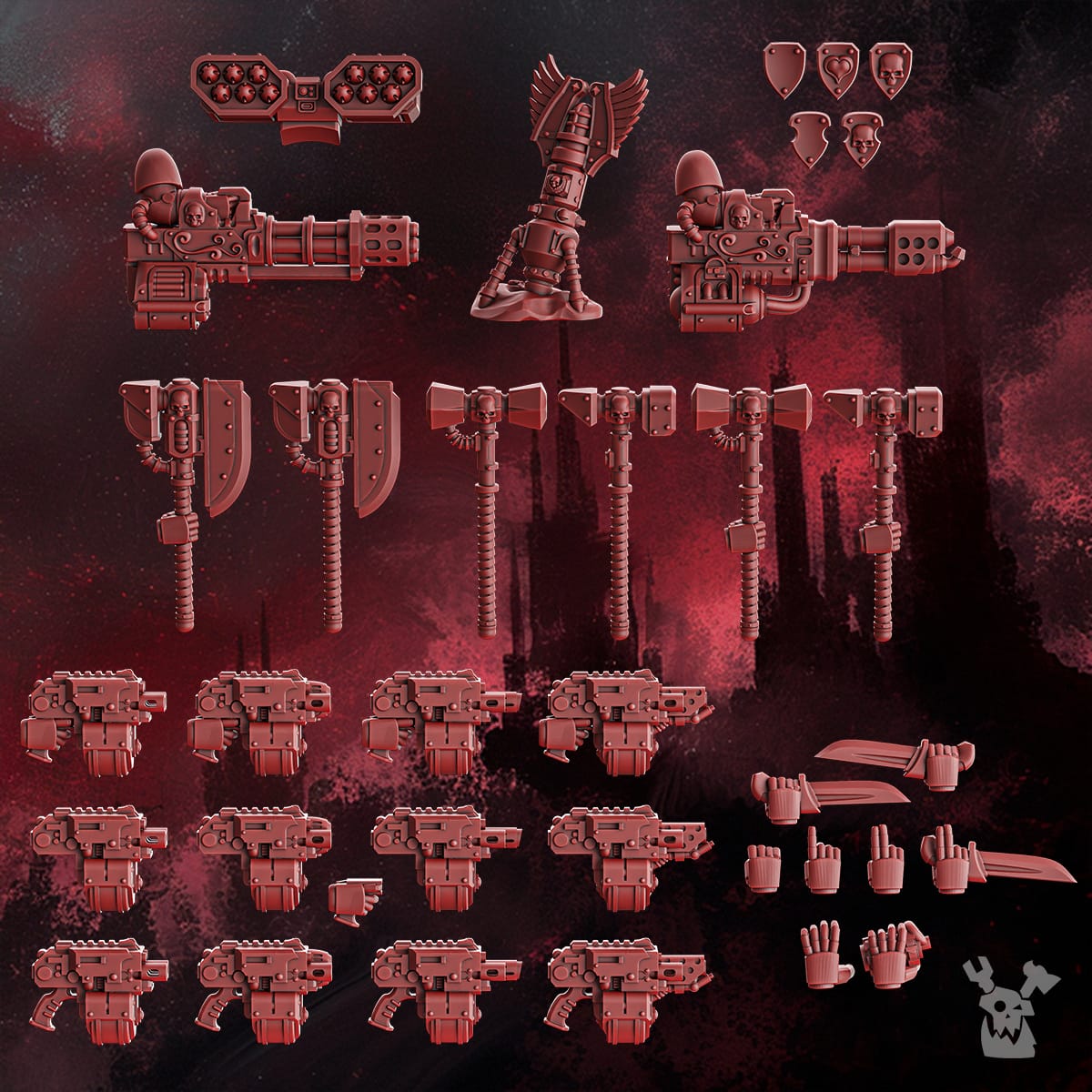 Crimson Wings Destroyers Squad (build-kit & easy-to-build models) 2