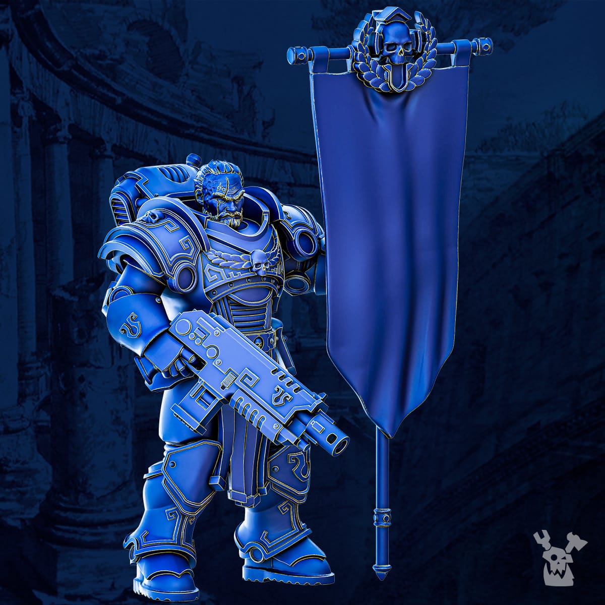 Legio Prima Victrix Bannerman - Prime Armored Space Standard Bearer 3
