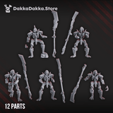 Tabletop Terrain Miniature Command Squad LychGuards with Warscythe