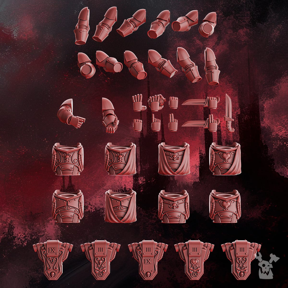 Crimson Wings Tactical Squad (build-kit & easy-to-build models) 3