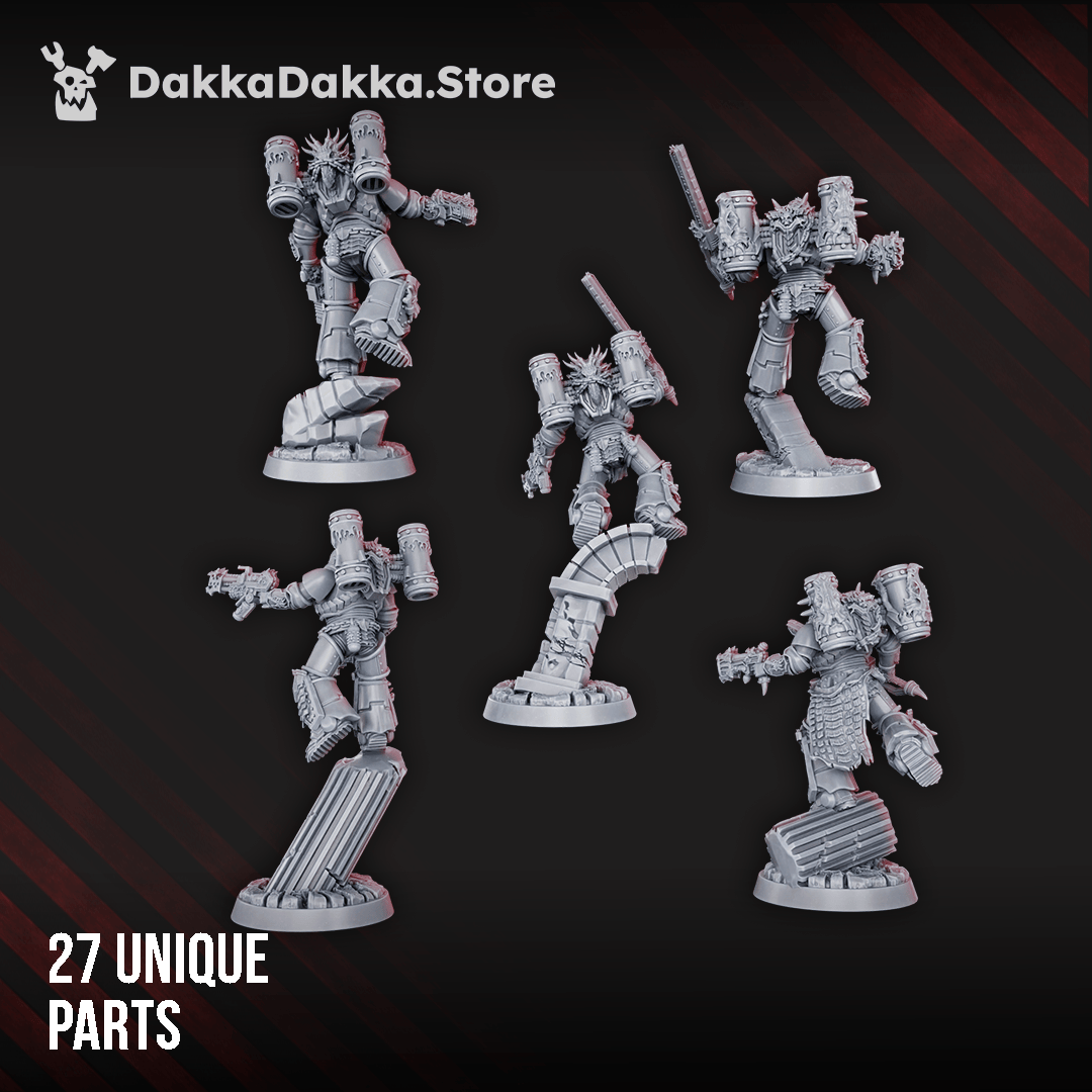 Assault Squad of Fire Lizard Warriors Order  (build kit) 3
