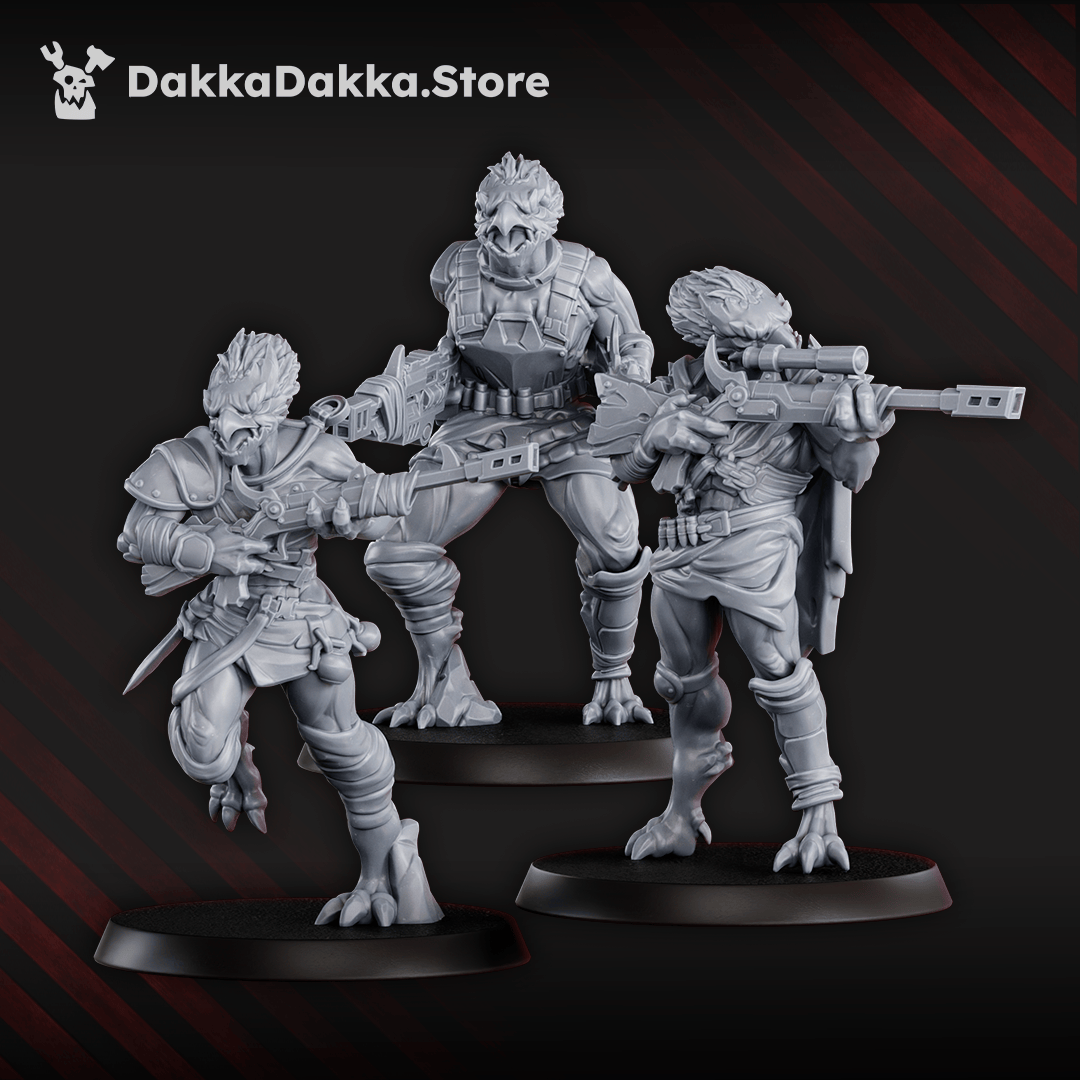 Tabletop Terrain Miniature Anunnaki Tribe Hunters (parts 1 & 2)