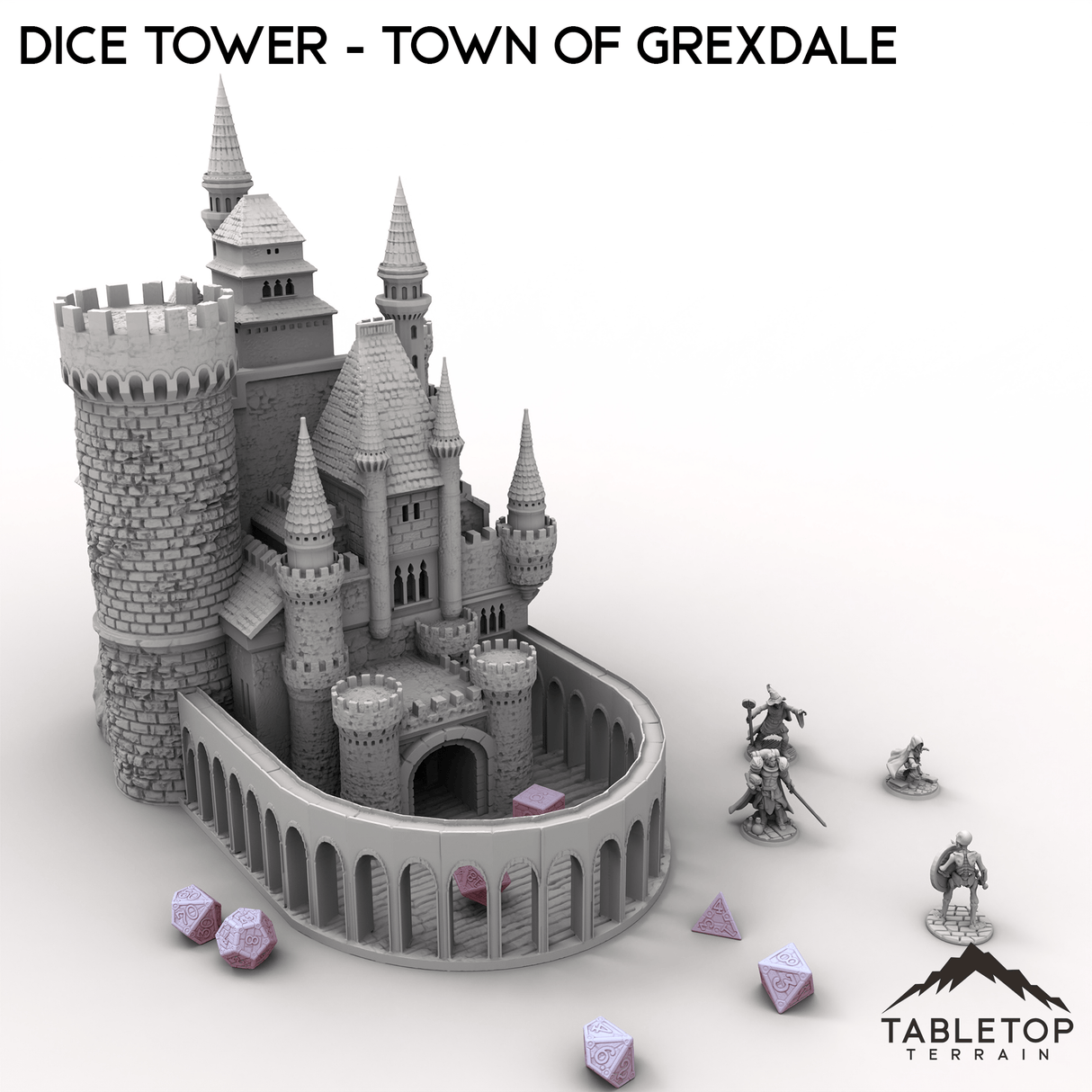 Dice Tower - Town of Grexdale - Fantasy Dice Tower