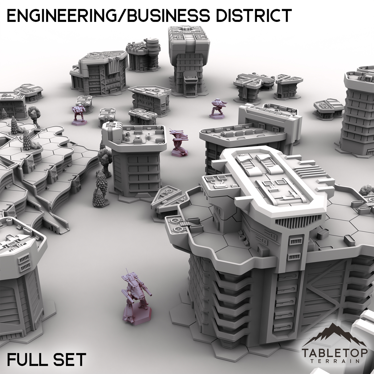 HEXTECH Flüsse und Seen Geländefliesen - 6mm