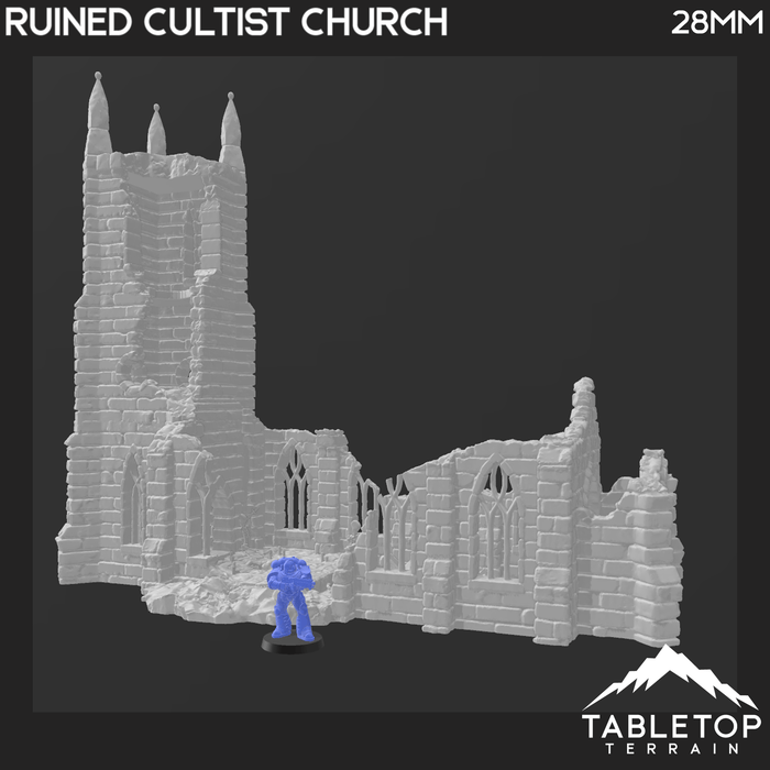 Tabletop Terrain Building Ruined Cultist Church