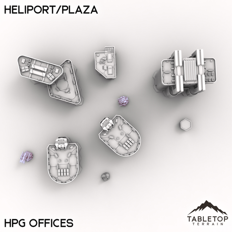 HEXTECH Flüsse und Seen Geländefliesen - 6mm