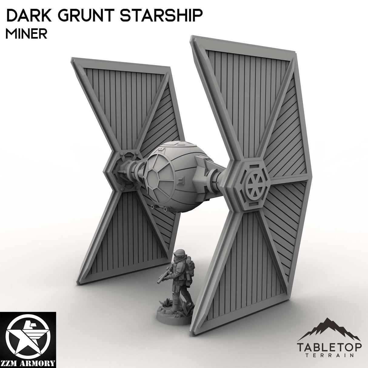 Tabletop Terrain Ship Dark Grunt Starship