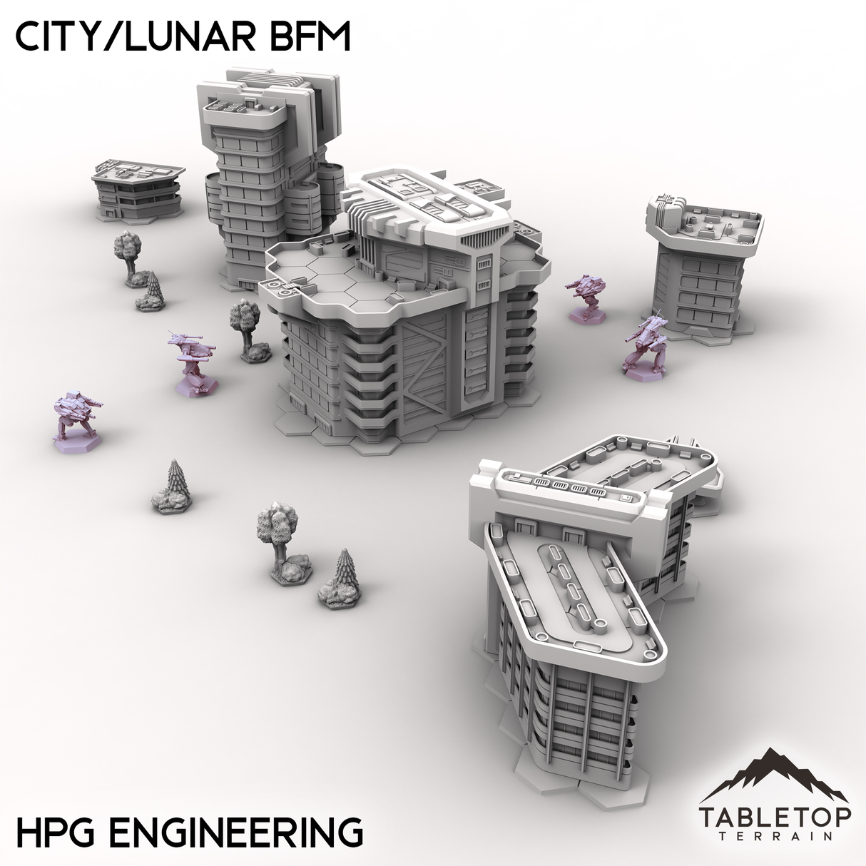 HEXTECH Flüsse und Seen Geländefliesen - 6mm