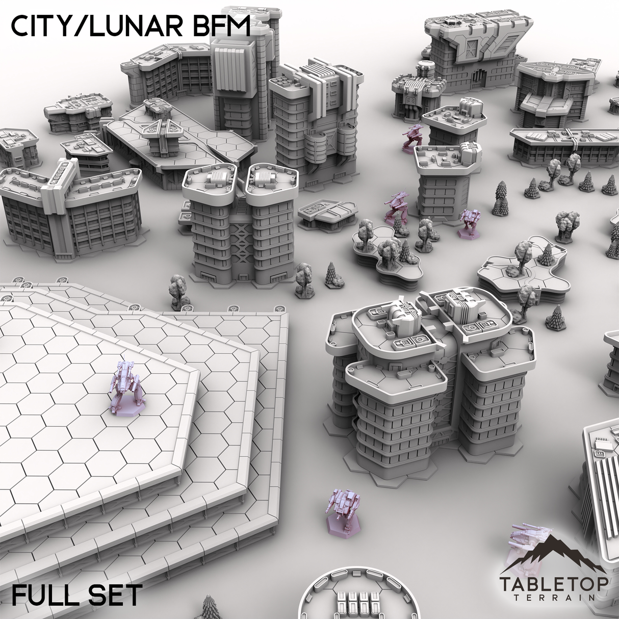 HEXTECH Flüsse und Seen Geländefliesen - 6mm