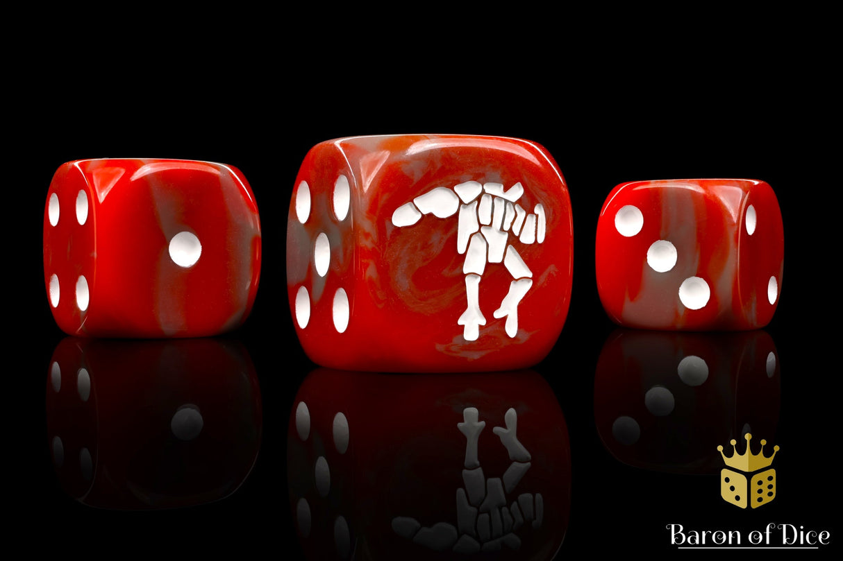 Crisis Robot, Red 16mm Dice