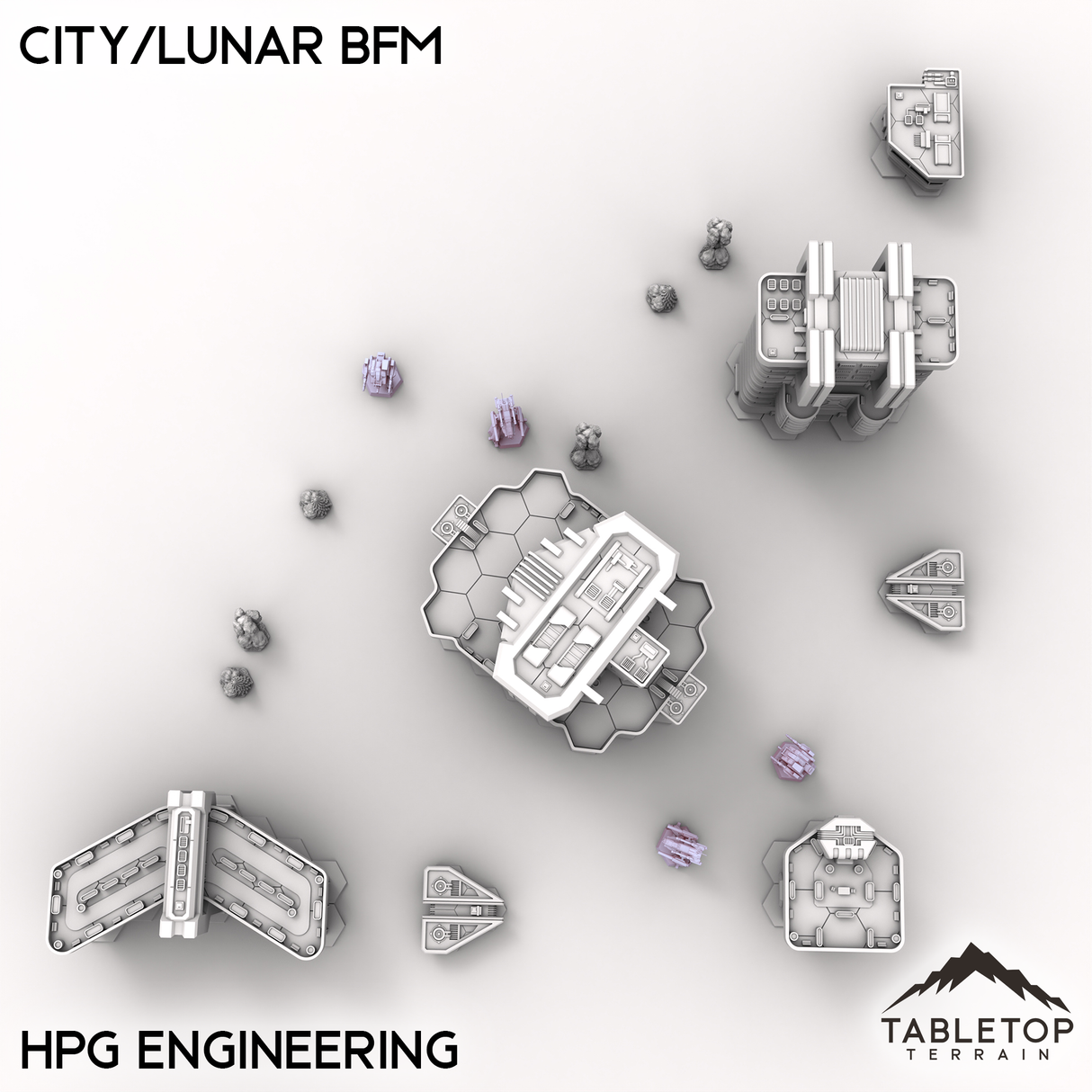 HEXTECH Flüsse und Seen Geländefliesen - 6mm
