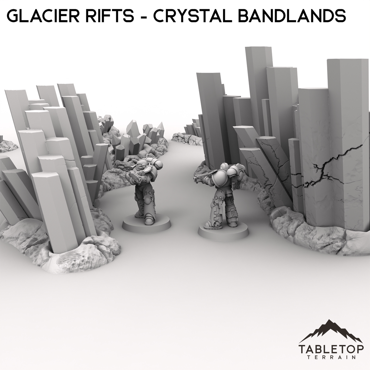 Glacier Rifts - Crystal Bandlands