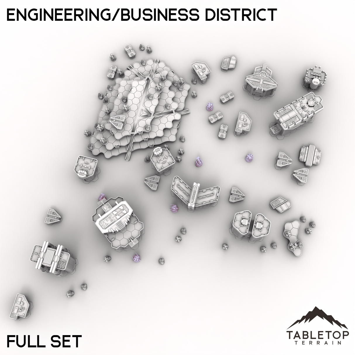 HEXTECH Flüsse und Seen Geländefliesen - 6mm
