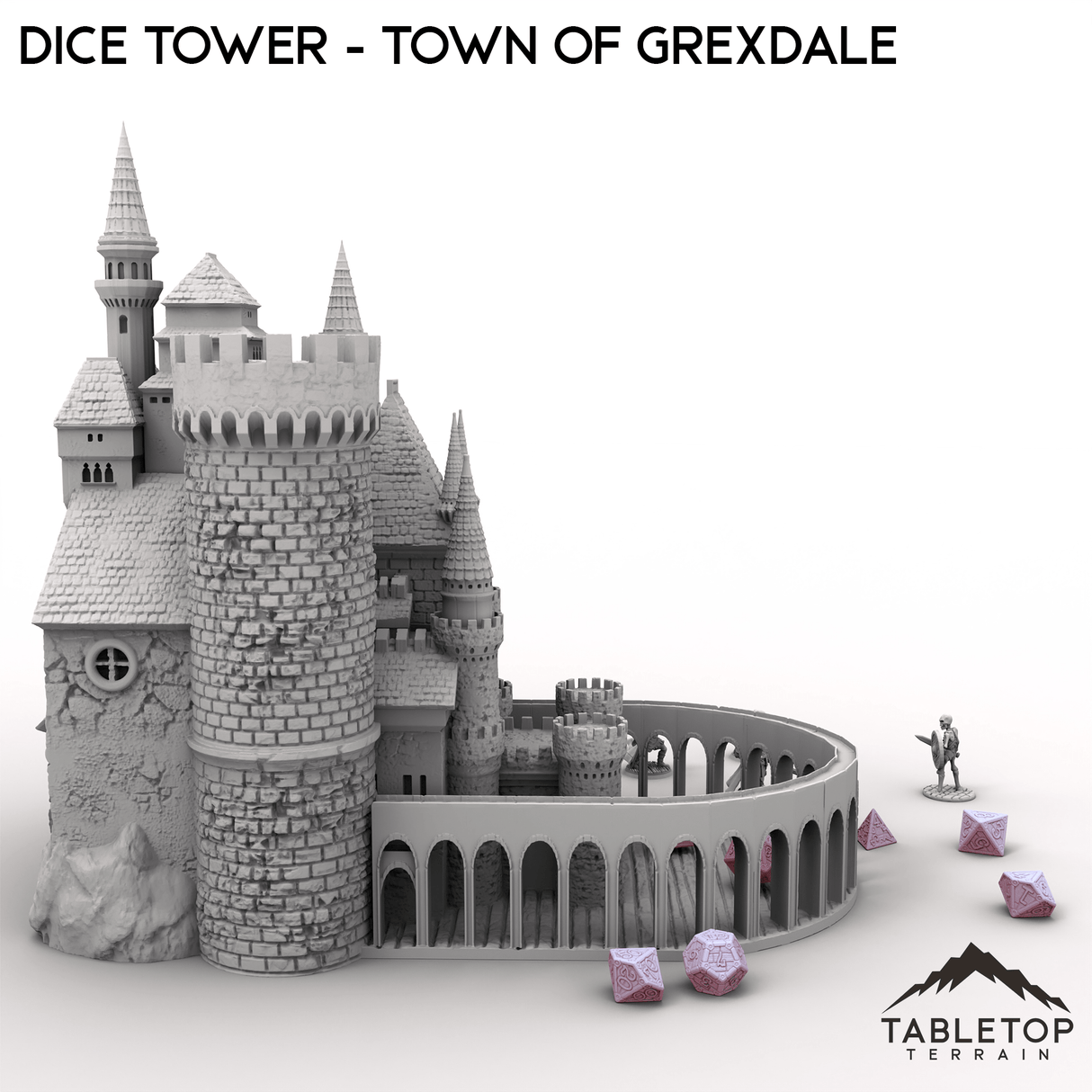 Dice Tower - Town of Grexdale - Fantasy Dice Tower