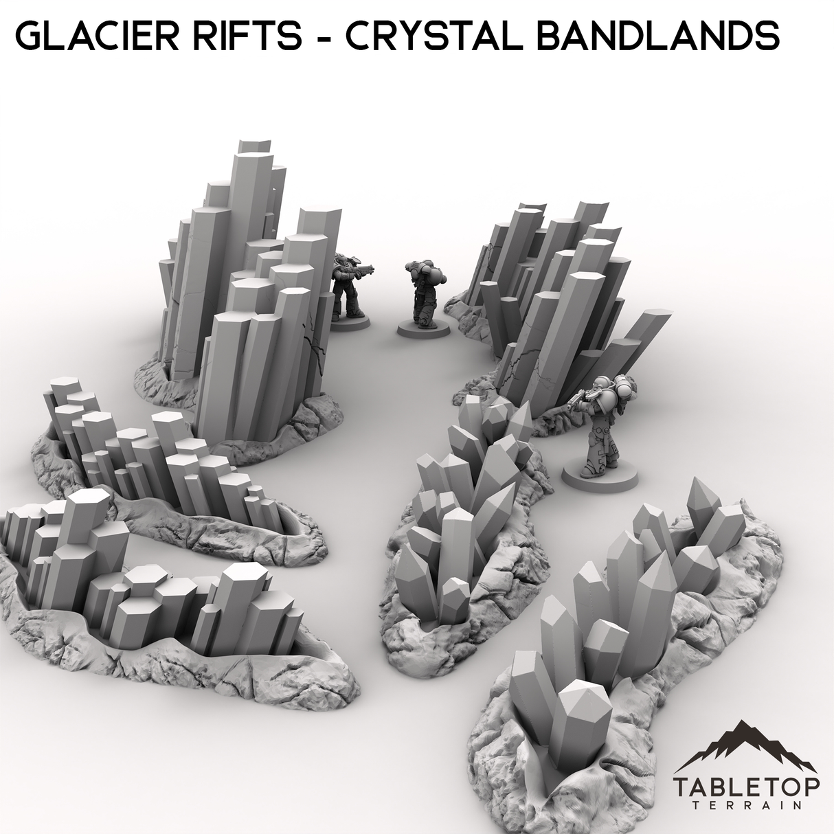 Glacier Rifts - Crystal Bandlands