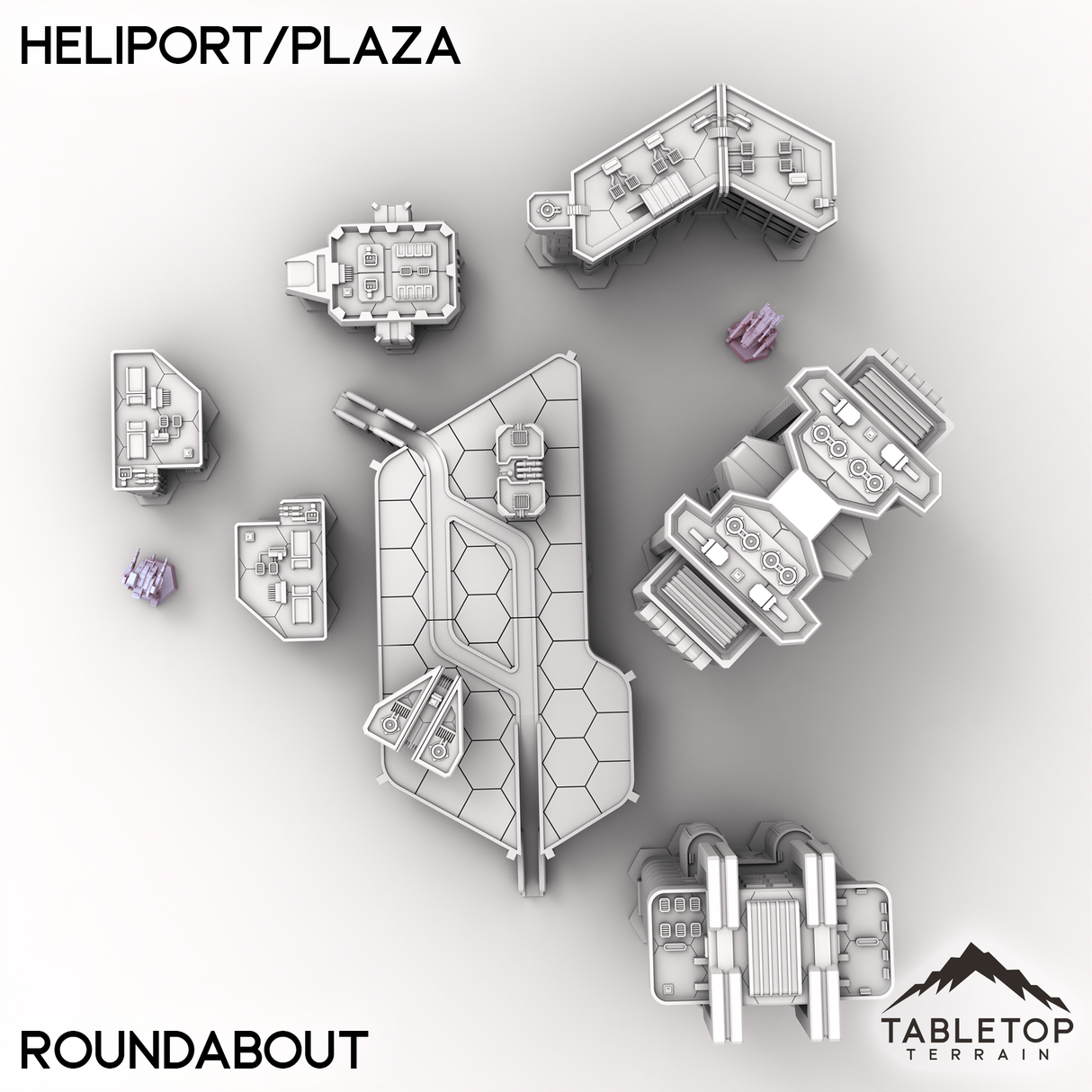 HEXTECH Flüsse und Seen Geländefliesen - 6mm