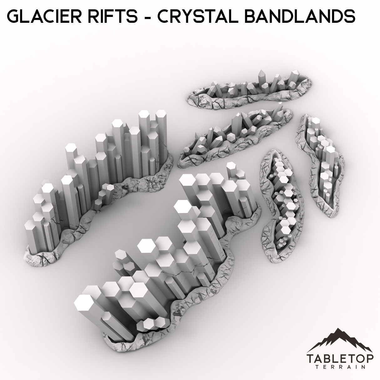 Glacier Rifts - Crystal Bandlands