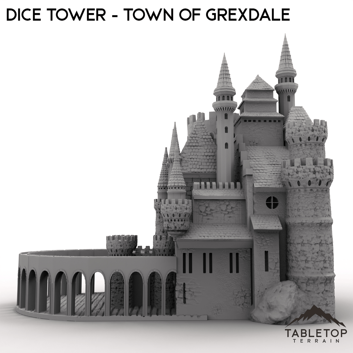 Dice Tower - Town of Grexdale - Fantasy Dice Tower