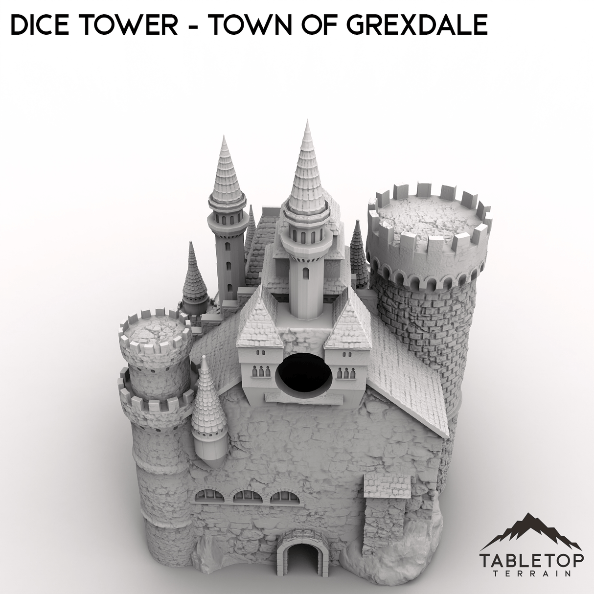 Dice Tower - Town of Grexdale - Fantasy Dice Tower