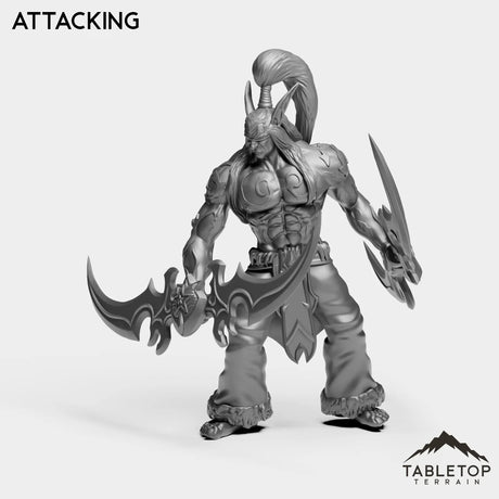Tabletop Terrain Miniature Attacking Elf Demon Hunter