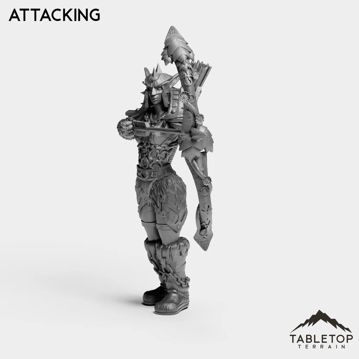 Tabletop Terrain Miniature Night Hunter Female Tier 1