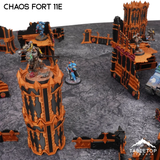 Chaos Fort 11e Foldable Tournament Terrain - NextGen Color Black + Copper
