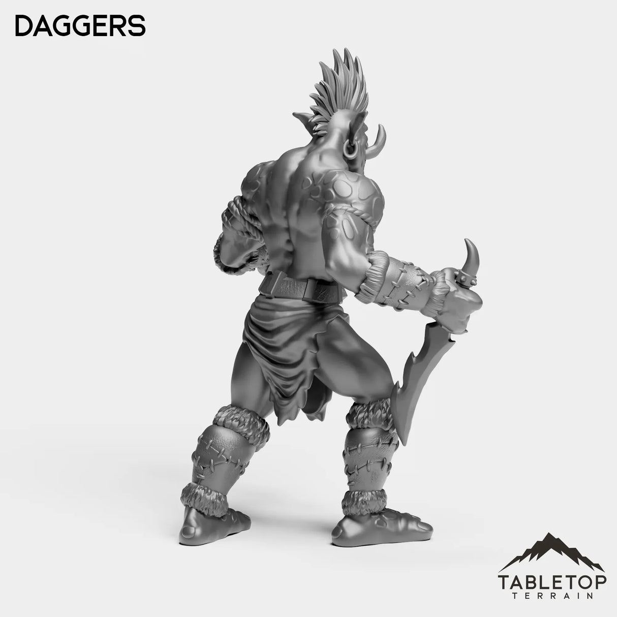 Tabletop Terrain Miniature Troll Tribe Berserker Rogue