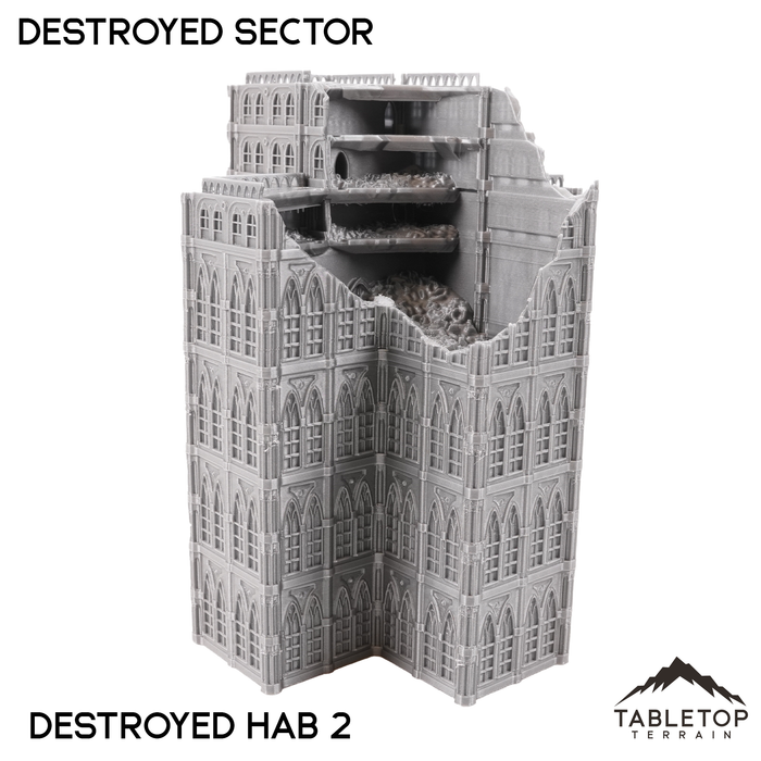Destroyed Sector 8mm Scale Building Pack - July 4th Sale