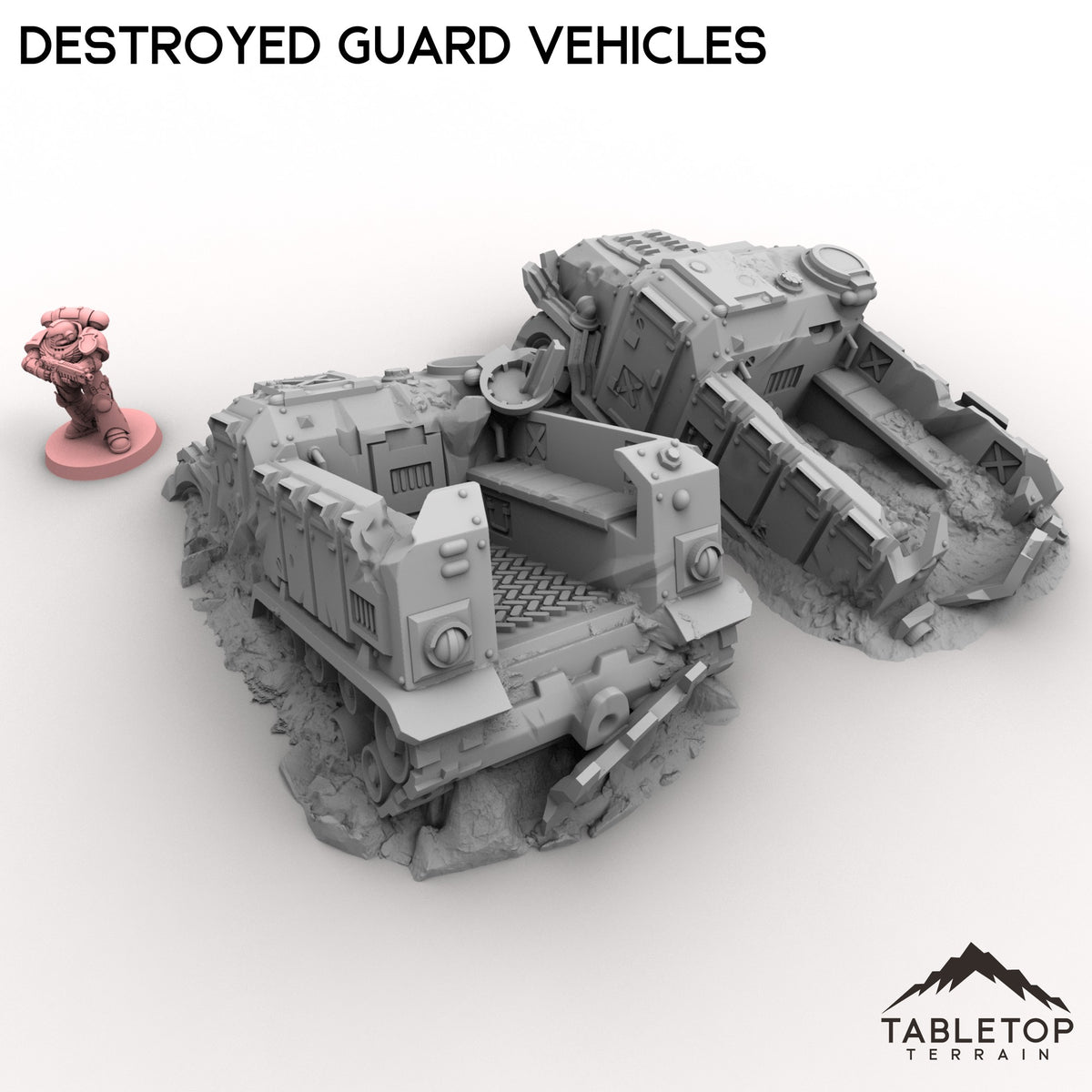 Destroyed Guard Vehicles