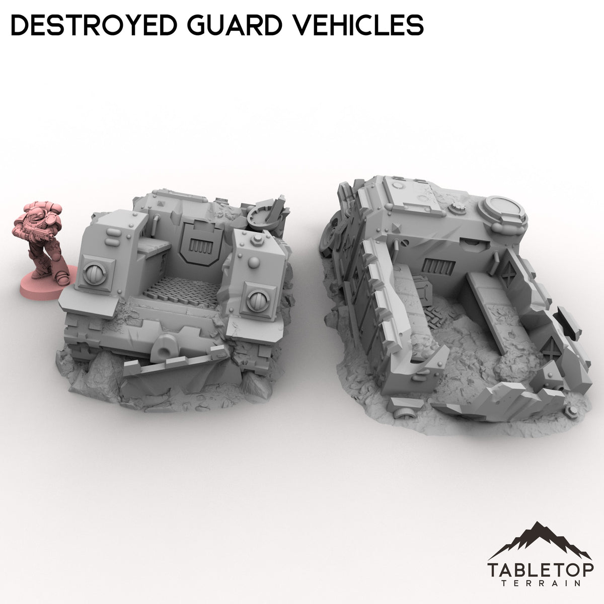 Destroyed Guard Vehicles