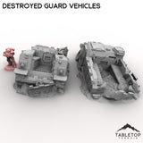 Destroyed Guard Vehicles
