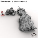 Destroyed Guard Vehicles