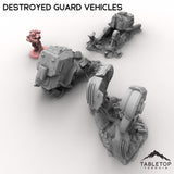 Destroyed Guard Vehicles