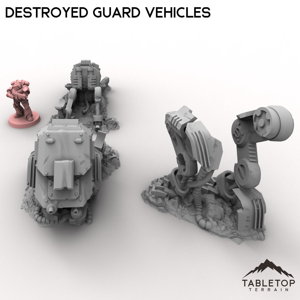 Destroyed Guard Vehicles