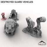 Destroyed Guard Vehicles