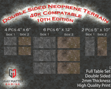 Double Sided Neoprene Terrain Table Set - 10th Edition Compatible