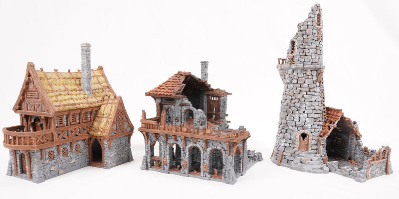 Ruine G Tabletop Gelände - 28mm Tabletop Modelle - HDR D&D Pathfinder Ruine G Tabletop Gelände - 28mm Tabletop Modelle - HDR D&D Pathfinder