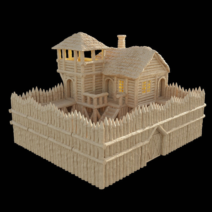 Tabletop Terrain Building Fortified Forest House Tabletop Terrain