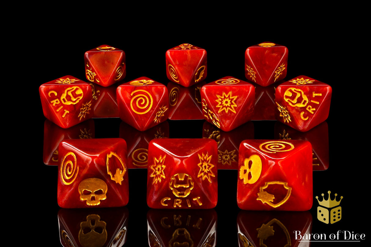 Armored Suit, D8 Dice Set