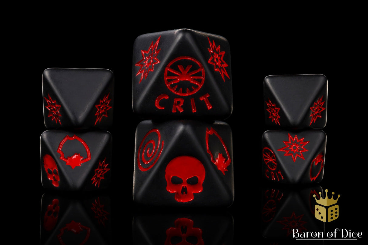 Black Night, D8 Dice Set