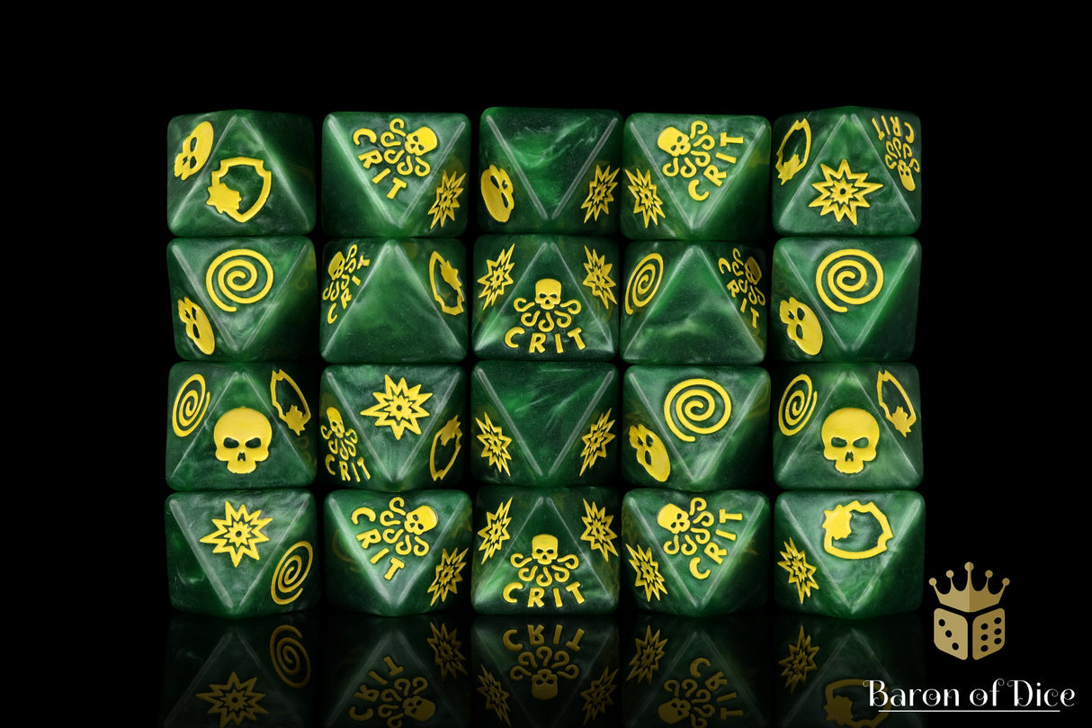 World Domination, Green, D8 Dice Set