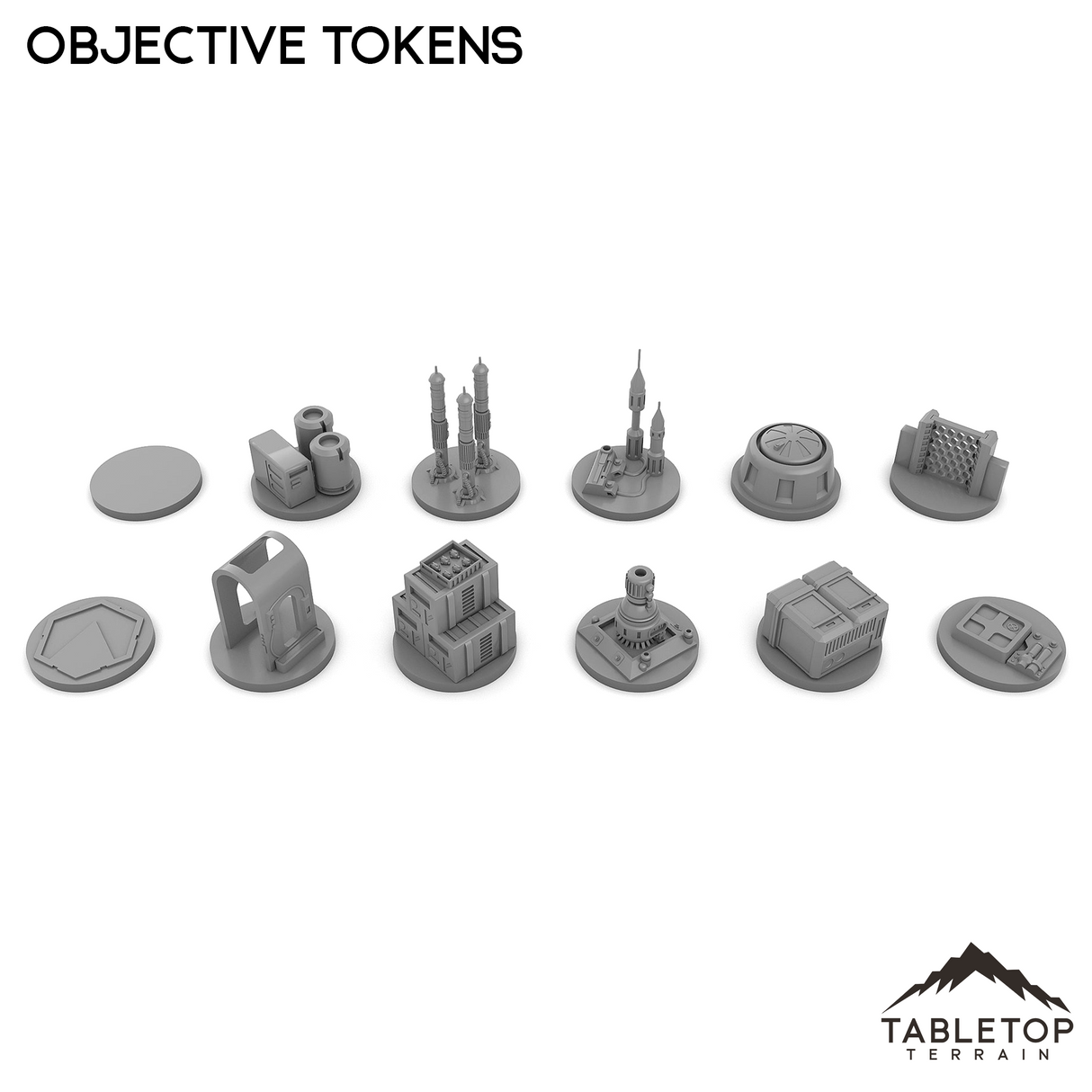 2-Inch Objective Tokens Compatible with Star Wars Legion