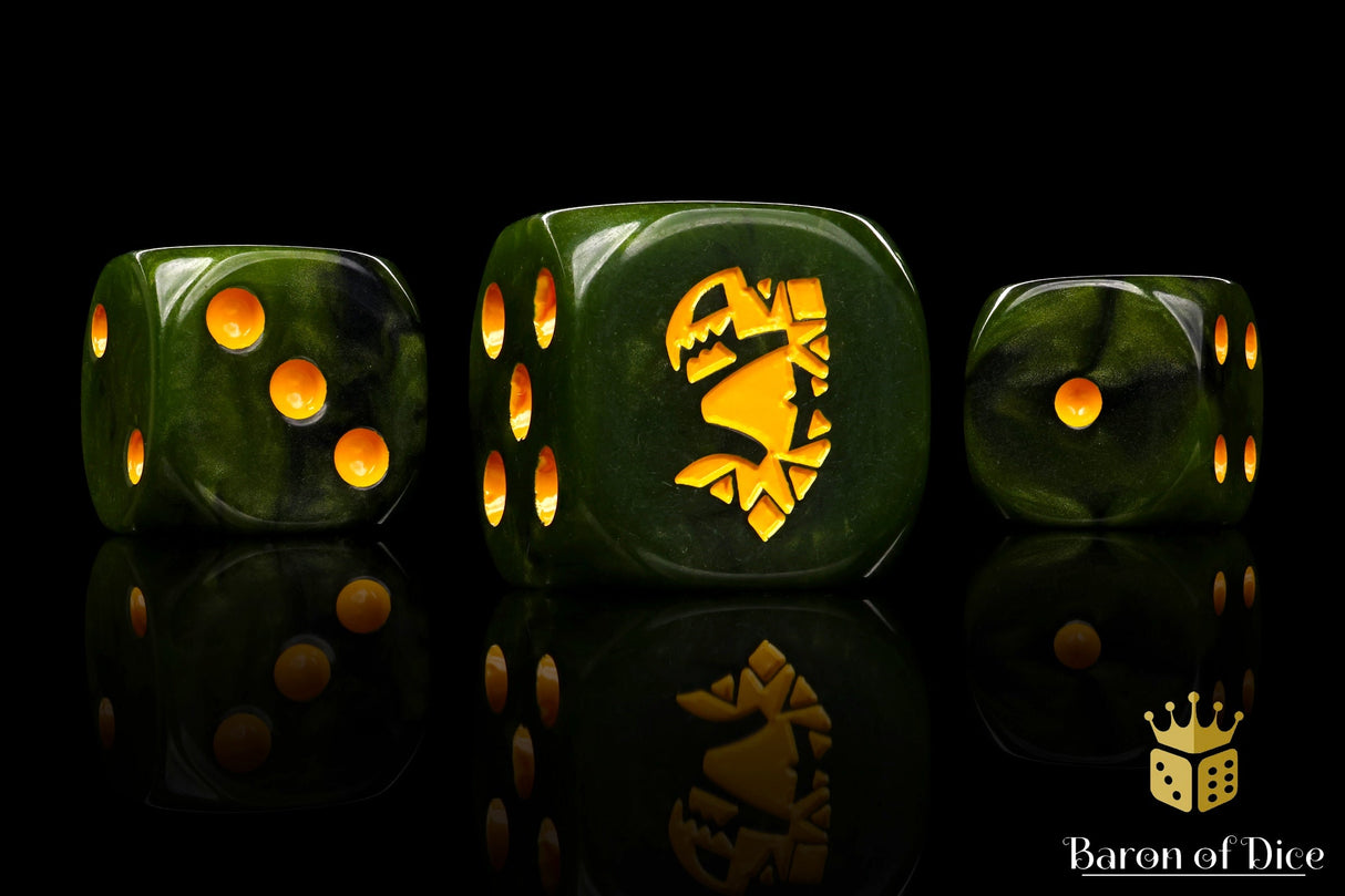 Vergiftete Orks, 16mm Würfel