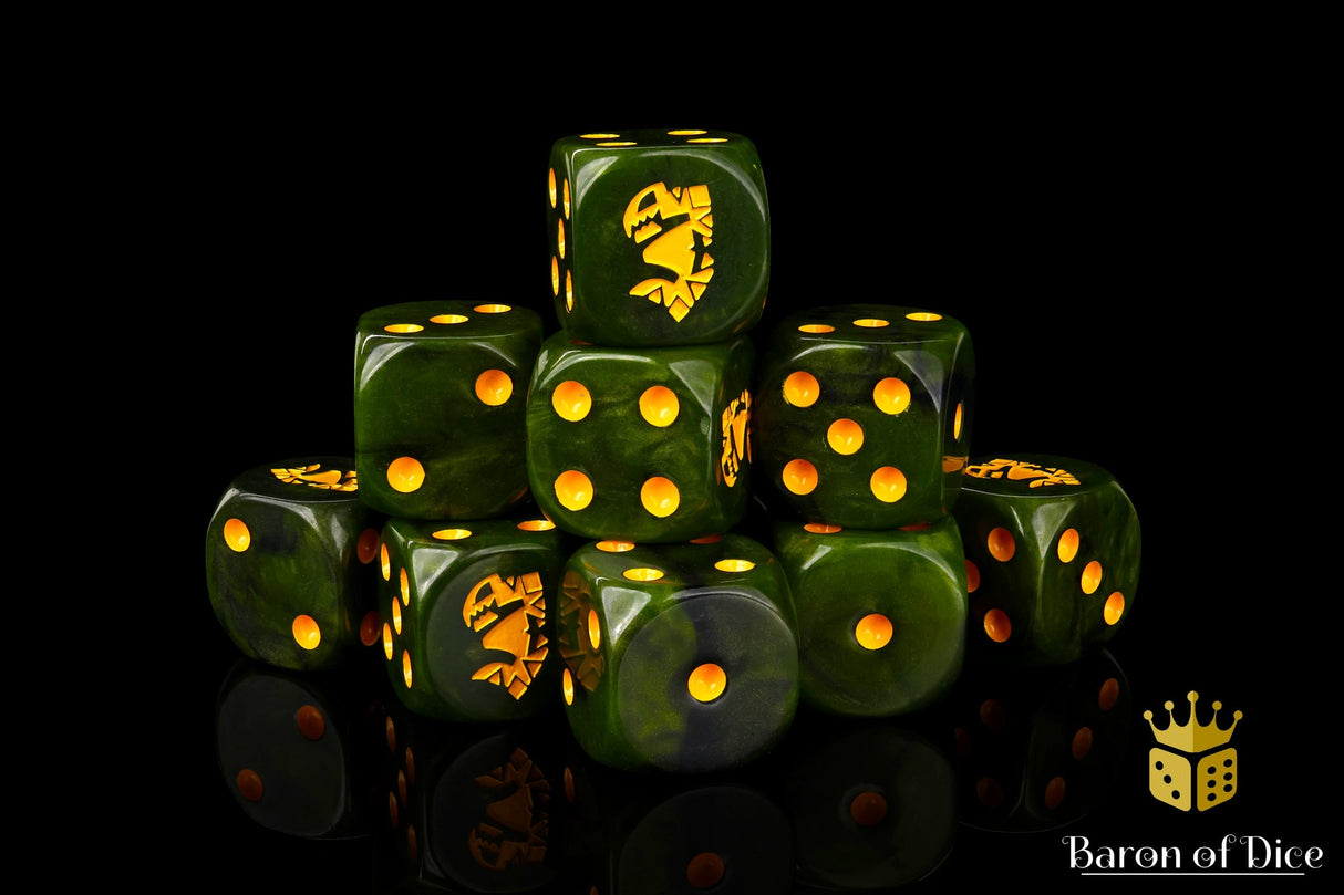 Vergiftete Orks, 16mm Würfel