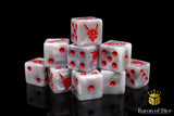 Drone, White 16mm Dice