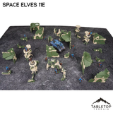 Space Elves 11e Foldable Tournament Terrain - NextGen Color Green + Bone