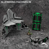 Slumbering Machines 11e Foldable Tournament Terrain - NextGen Color Black + Green