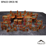 Space Orcs 11e Foldable Tournament Terrain - NextGen Color Orange + Green